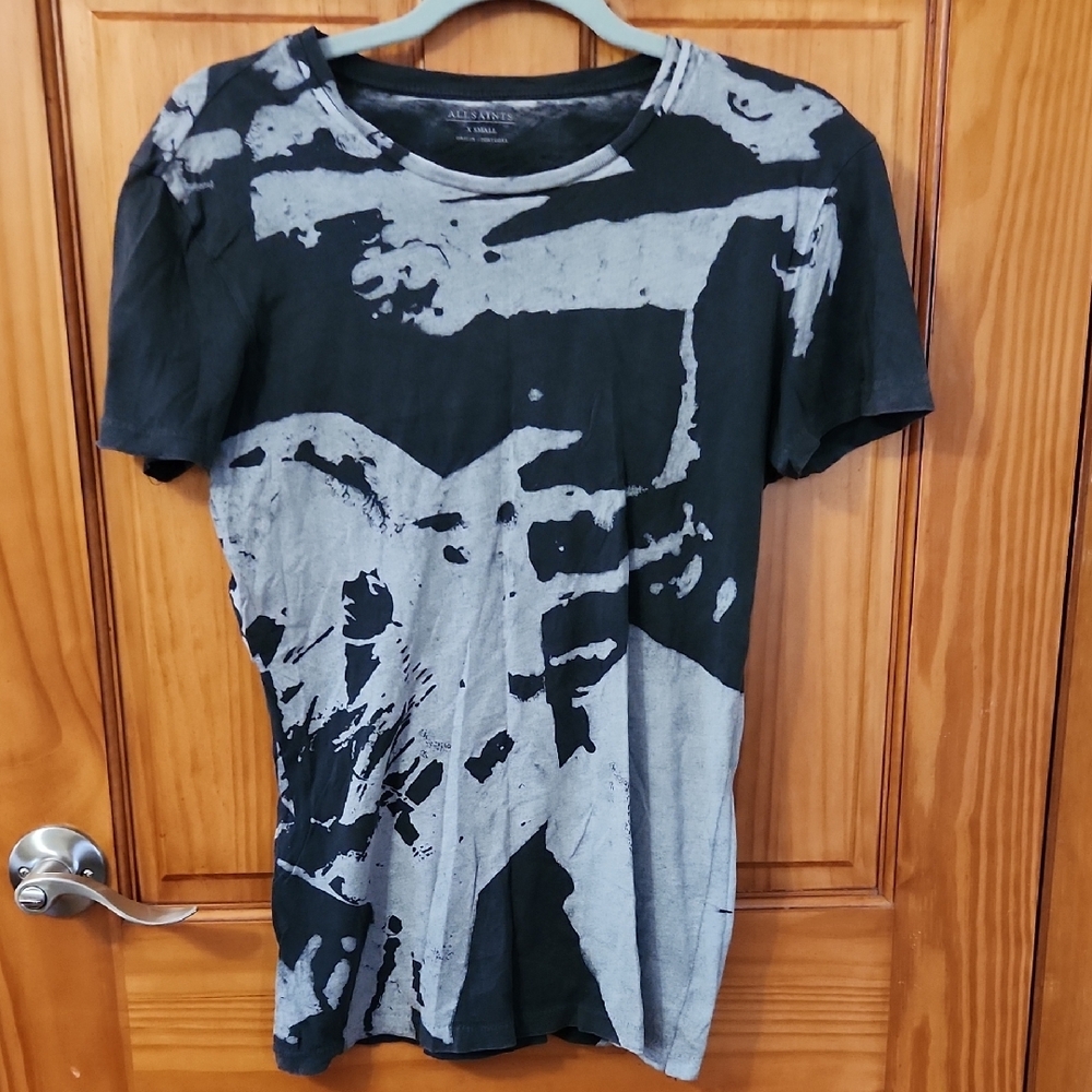 All SAINTS Black and Gray Graphic Men's Shirt